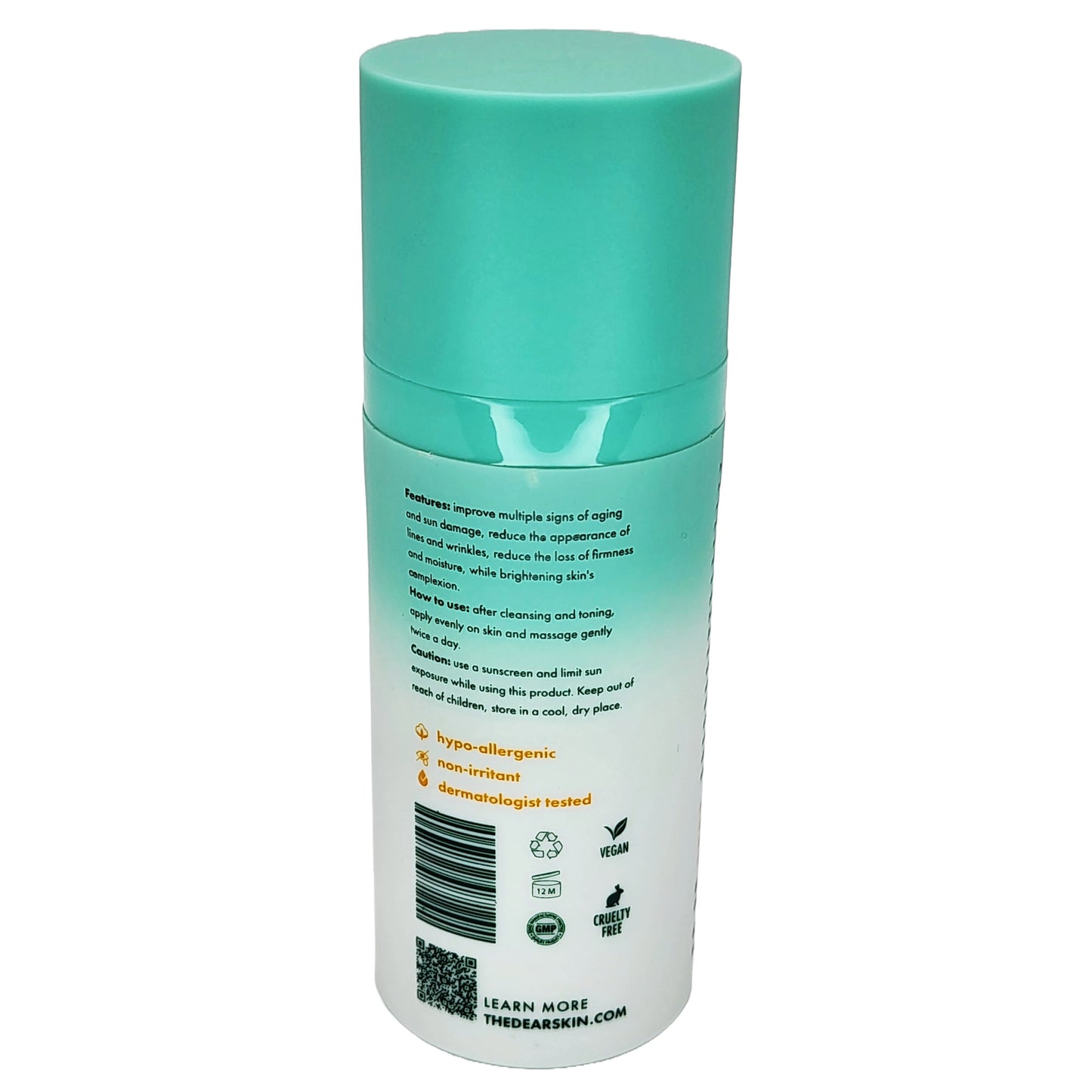 Dearskin Vitamin C Serum 20% - PURE L-ASCORBIC ACID, Ferulic Acid, Hyaluronic Acid Botanic, Vitamin E Organic Cruelty Free