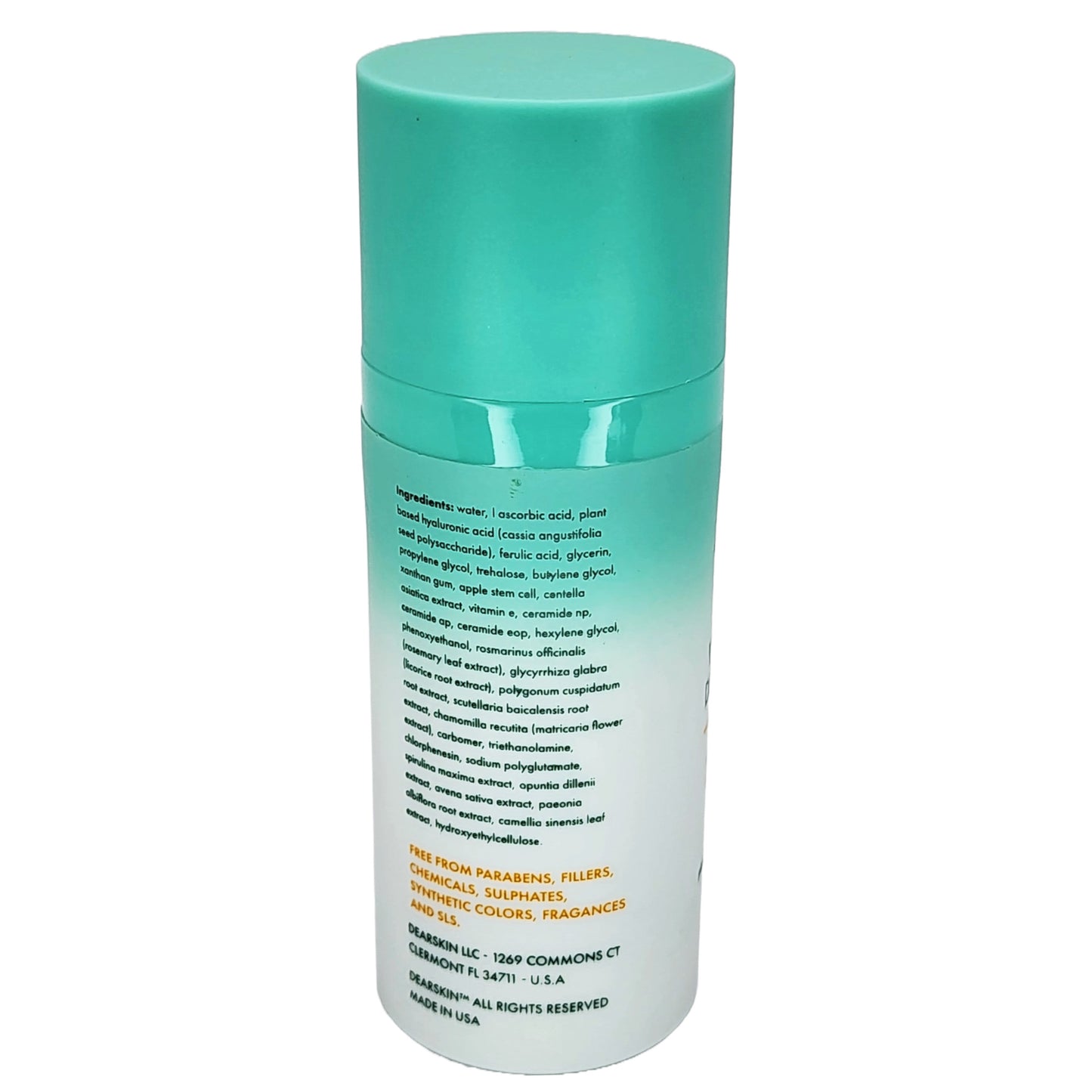 Dearskin Vitamin C Serum 20% - PURE L-ASCORBIC ACID, Ferulic Acid, Hyaluronic Acid Botanic, Vitamin E Organic Cruelty Free