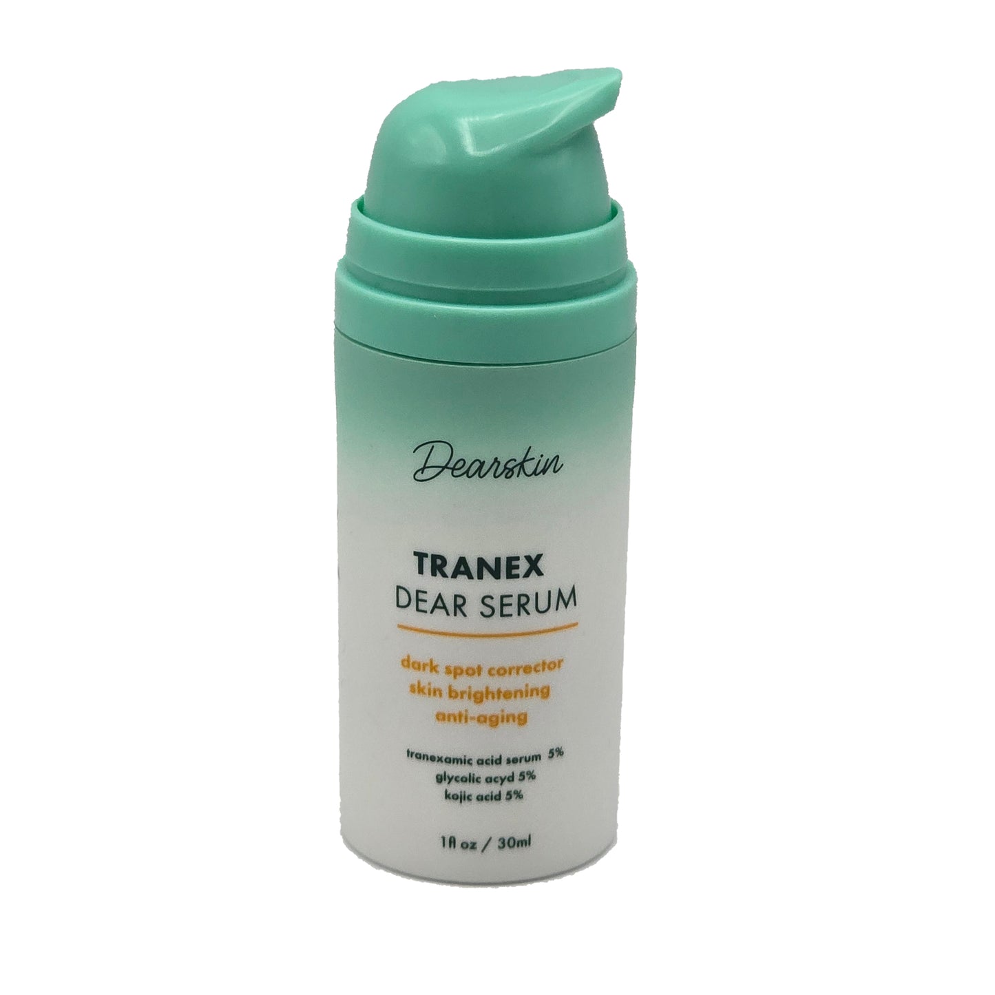 Tranex Dear Serum - Tranexamic Acid Serum 5% Kojic Acid 5% Niacinamide Vitamin C Hyaluronic Acid and Glycolic Acid. Dark Spot Remover Melasma Treatment for Face