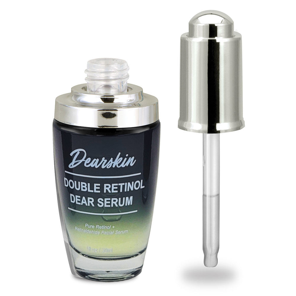 Double Retinol Dear Serum by Dearskin - Powerful Formula with Retinaldehide 0.1% plus Pure Retinol 0.5% Anti-Aging Wrinkle Repair Regenerating.