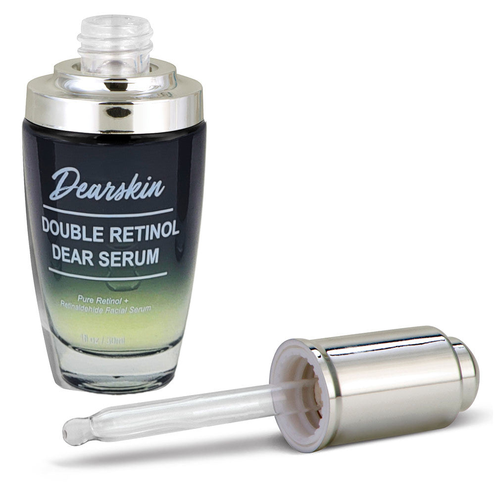 Double Retinol Dear Serum by Dearskin - Powerful Formula with Retinaldehide 0.1% plus Pure Retinol 0.5% Anti-Aging Wrinkle Repair Regenerating.