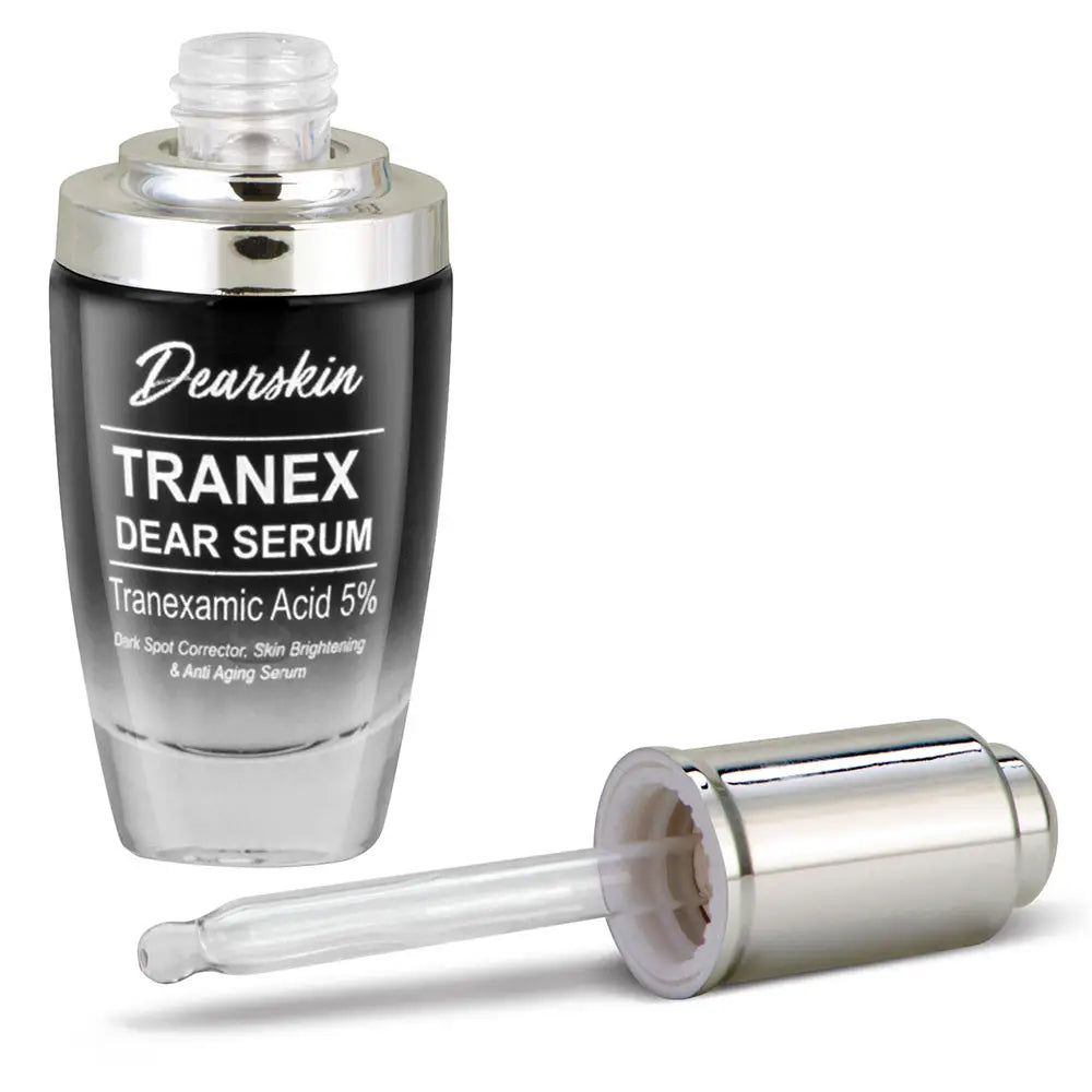 Tranex Dear Serum - Tranexamic Acid Serum 5% Kojic Acid 5% Niacinamide Vitamin C Hyaluronic Acid and Glycolic Acid. Dark Spot Remover Melasma Treatment for Face