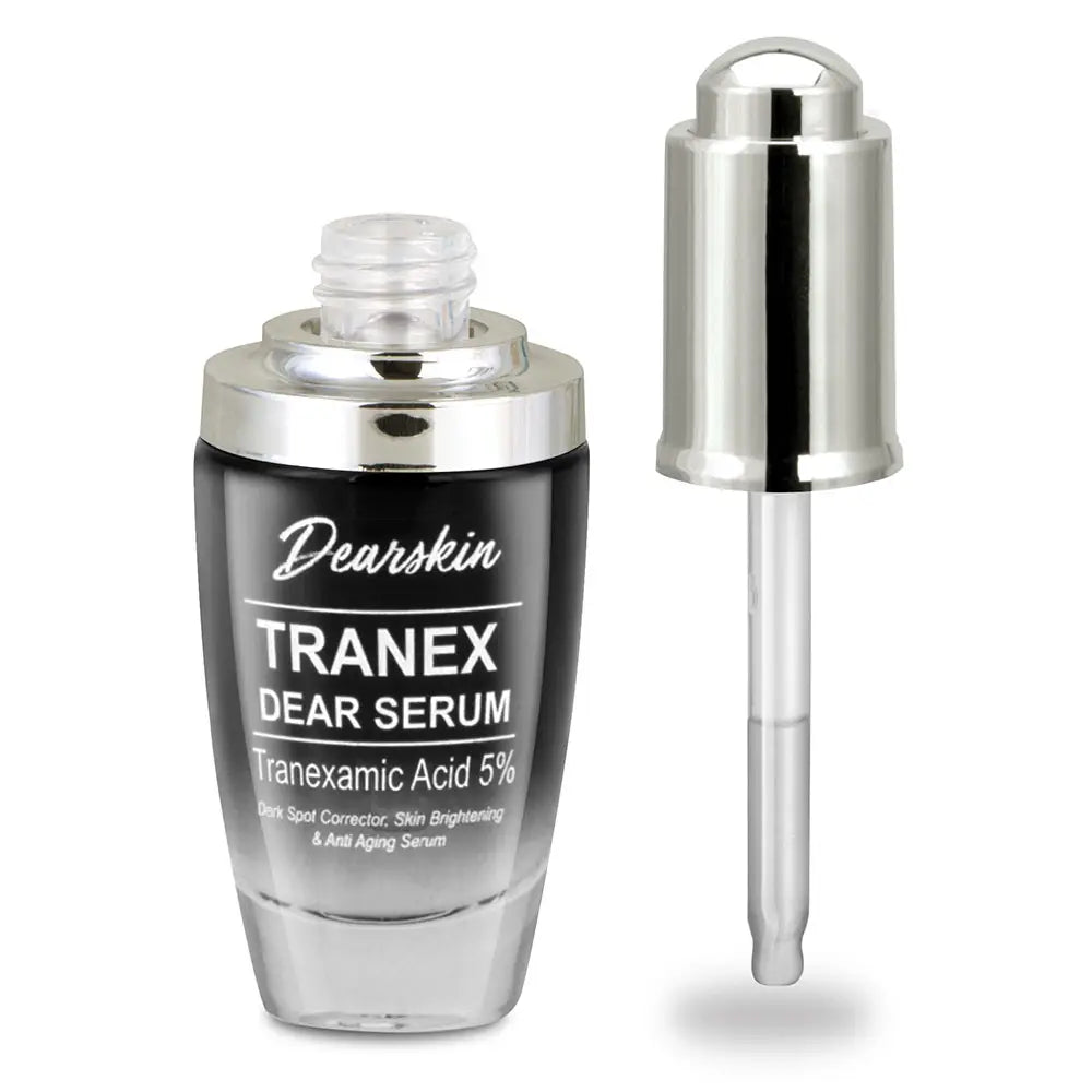 Tranex Dear Serum - Tranexamic Acid Serum 5% Kojic Acid 5% Niacinamide Vitamin C Hyaluronic Acid and Glycolic Acid. Dark Spot Remover Melasma Treatment for Face